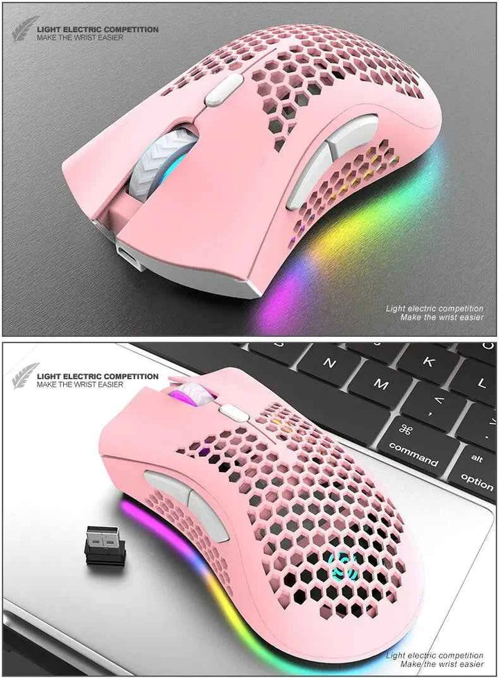 BM600 Rechargeable Wireless RGB Gaming Mouse for PC