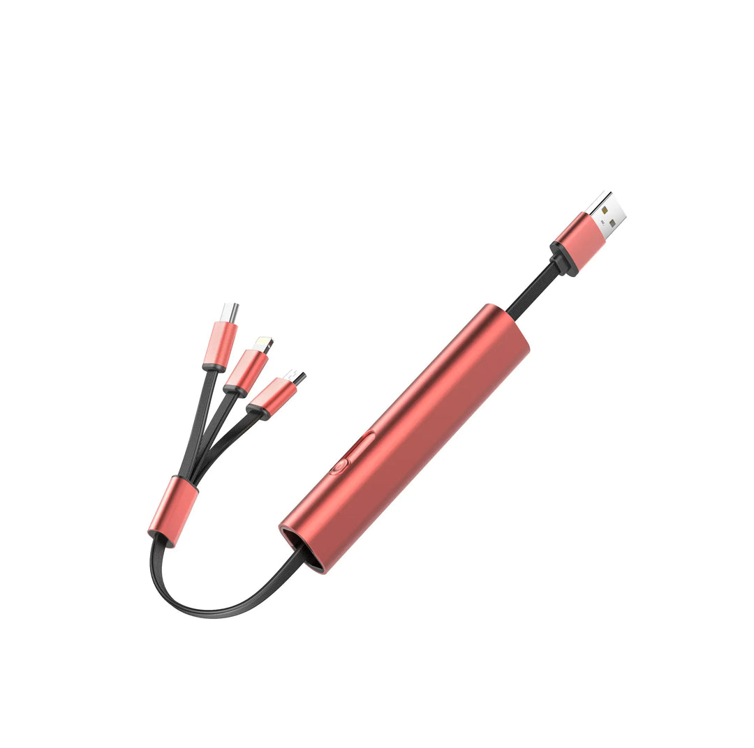Portable Telescopic Data Cable - Type-C, Micro, Apple - Gizmocadia