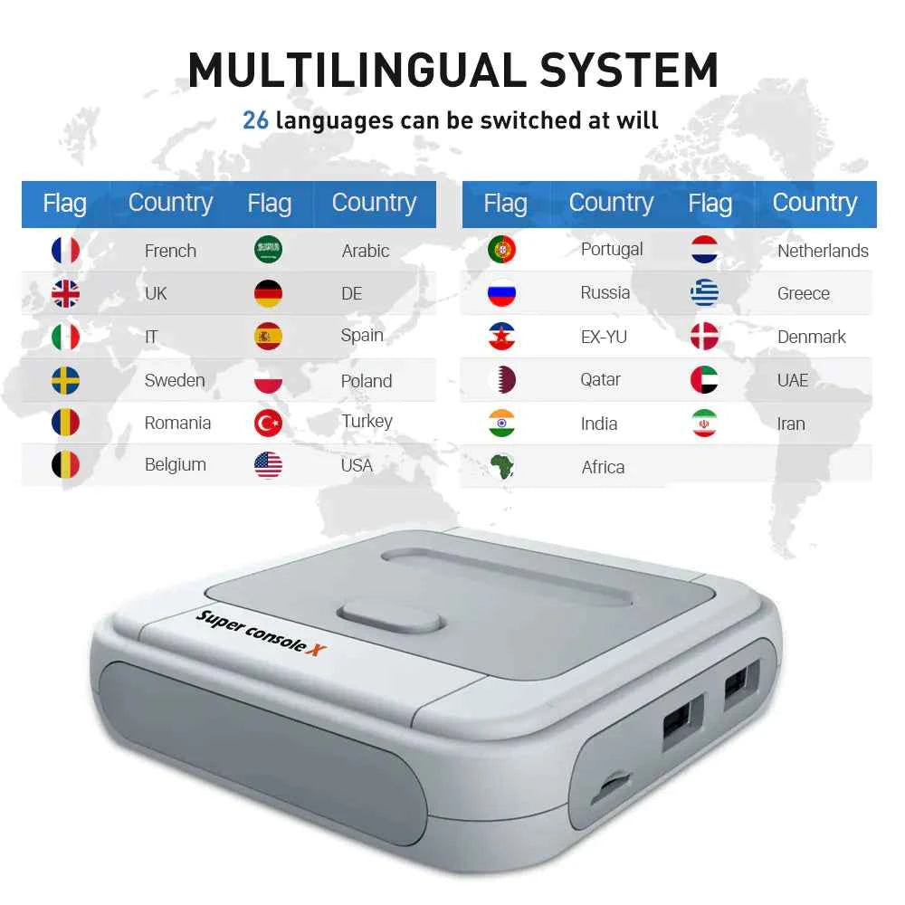 Super Console X Retro TV Game Console with 50,000 Games