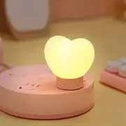 Heart Shaped USB LED Night Light for Reading and Bedside