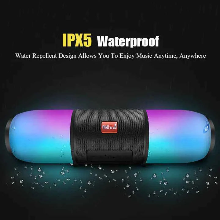 Waterproof Bluetooth Speaker with Dual Speakers & FM