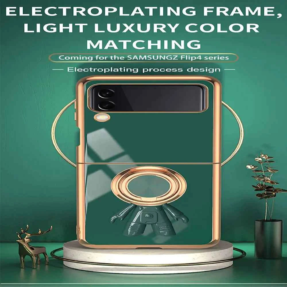 Samsung Galaxy Z Flip4 Electroplated Astronaut Case