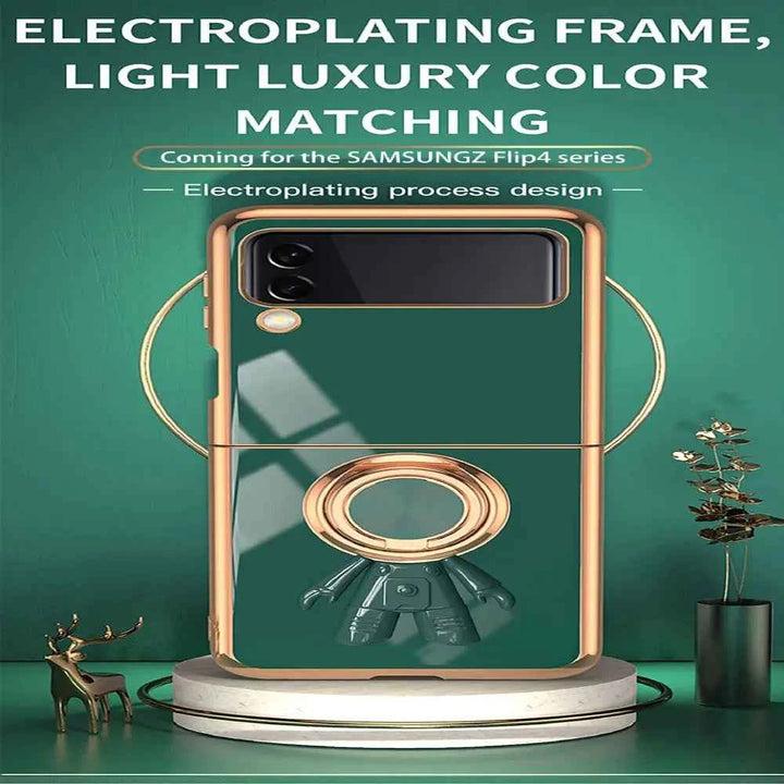Samsung Galaxy Z Flip4 Electroplated Astronaut Case
