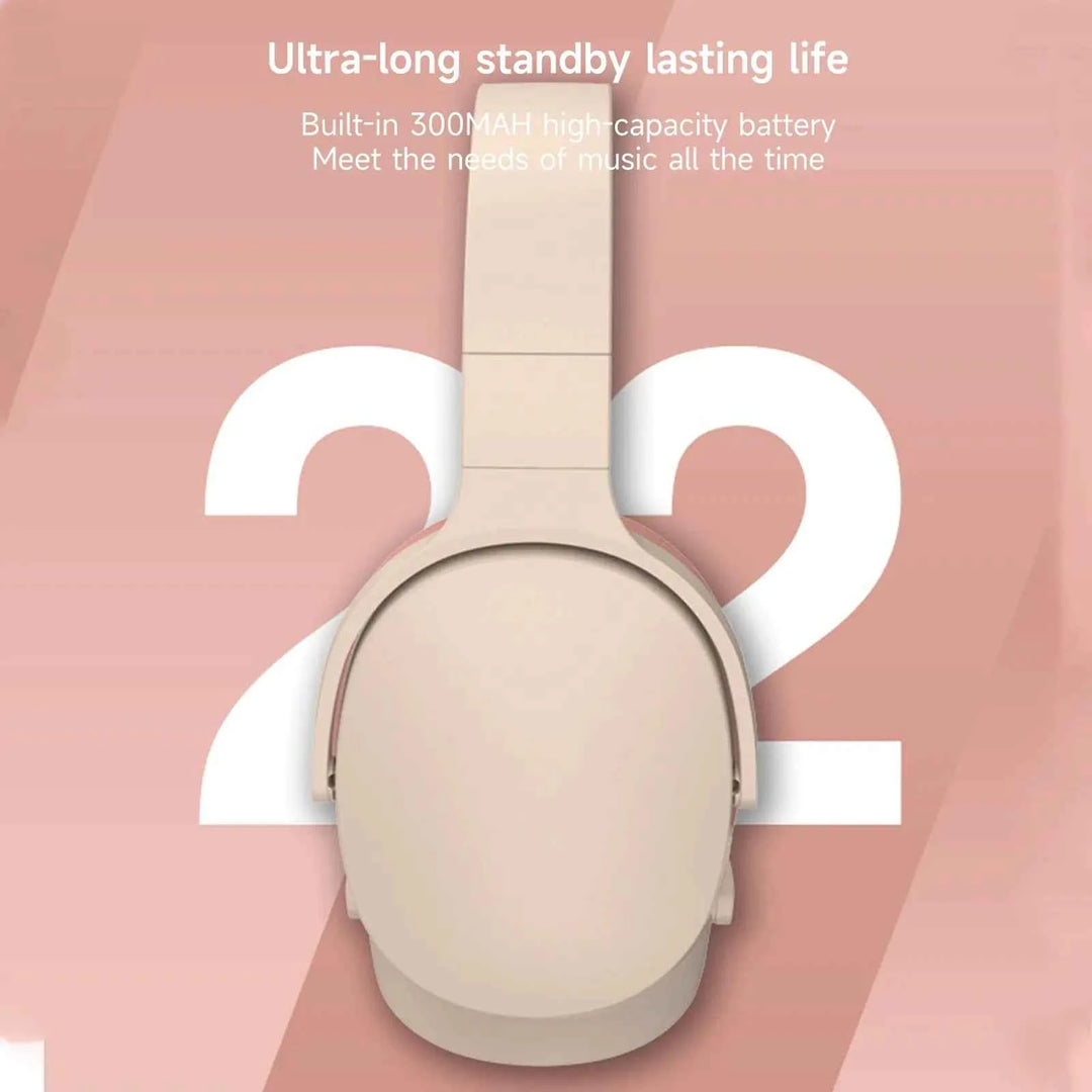 Foldable Wireless Bluetooth 5.1 Noise-Canceling Headphones