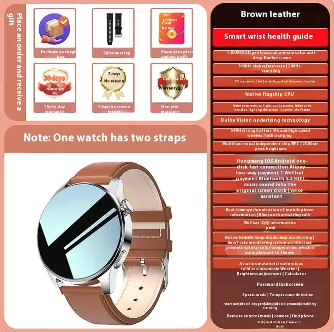 Multifunction Smart Watch with Bluetooth Calling