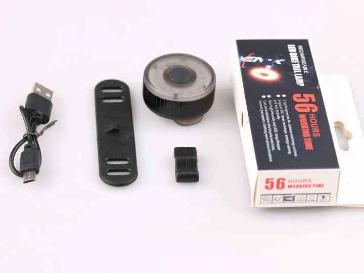 USB Rechargeable Bike Light with Phone Holder and Horn