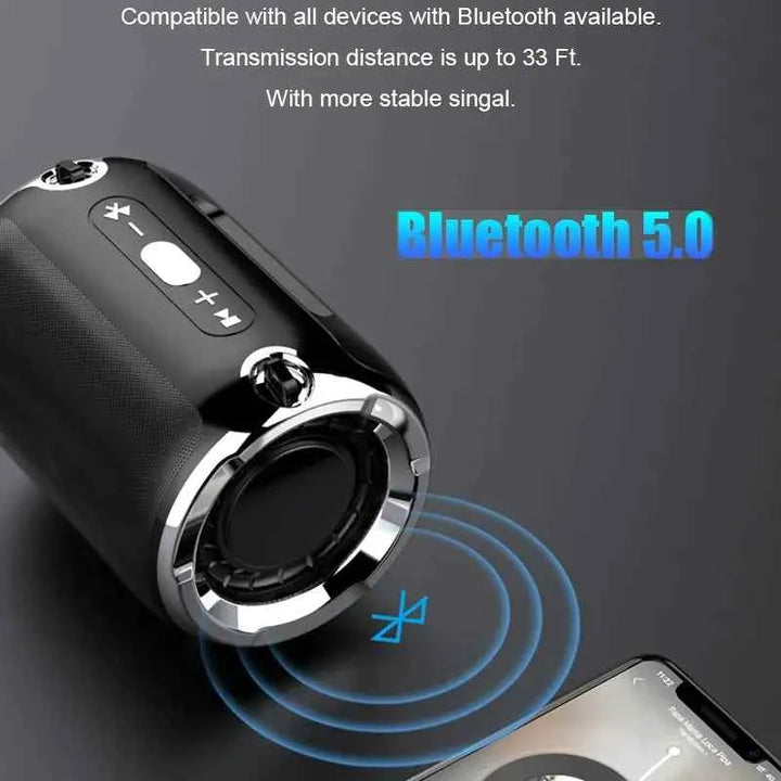 Portable Anti-Fall Bluetooth Speaker with Subwoofer