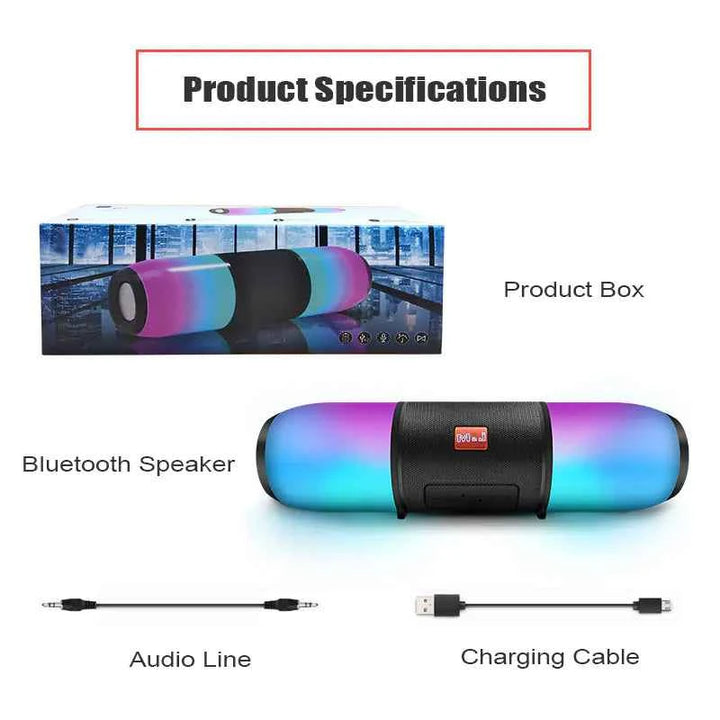 Waterproof Bluetooth Speaker with Dual Speakers & FM