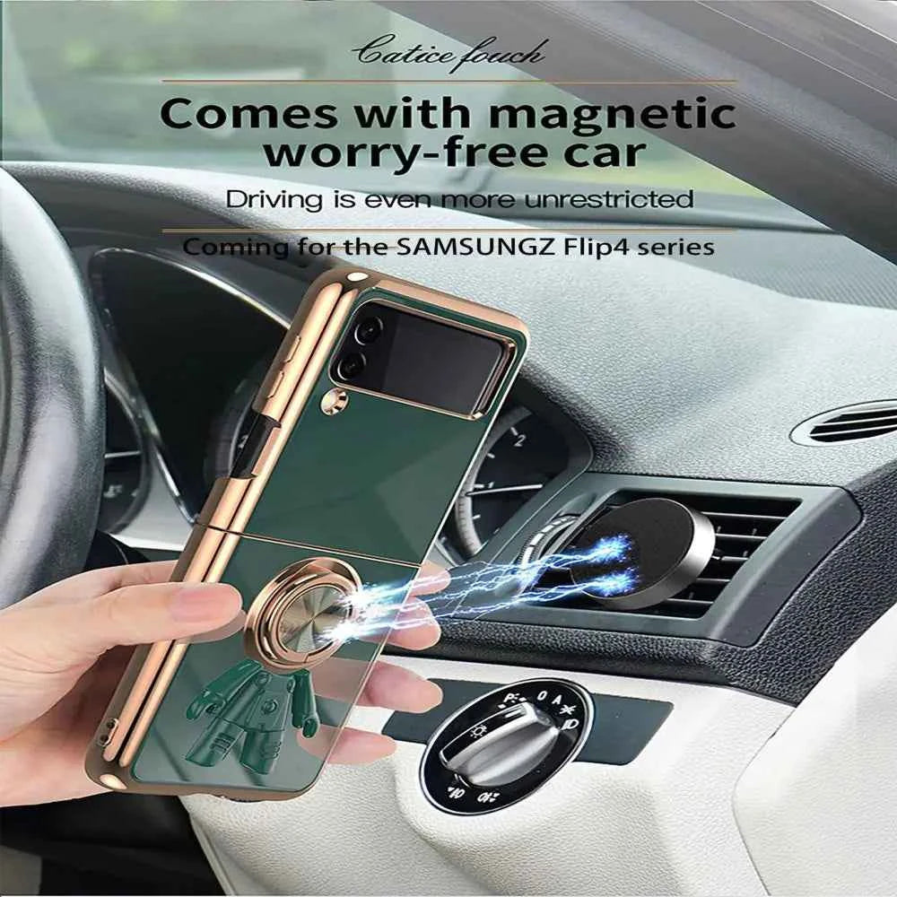 Samsung Galaxy Z Flip4 Electroplated Astronaut Case