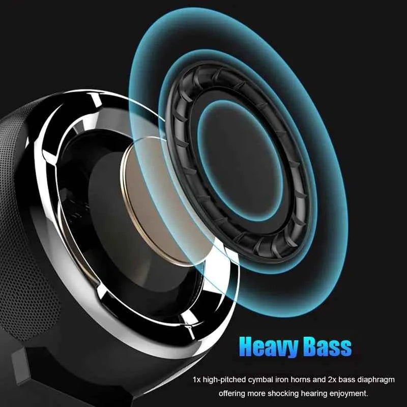 Portable Anti-Fall Bluetooth Speaker with Subwoofer