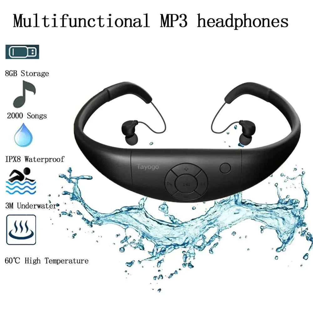 Tayogo MP8 Waterproof Bluetooth Swim Headphones