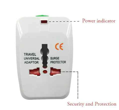Universal Travel Adapter with Multiple Functions