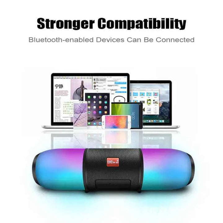 Waterproof Bluetooth Speaker with Dual Speakers & FM