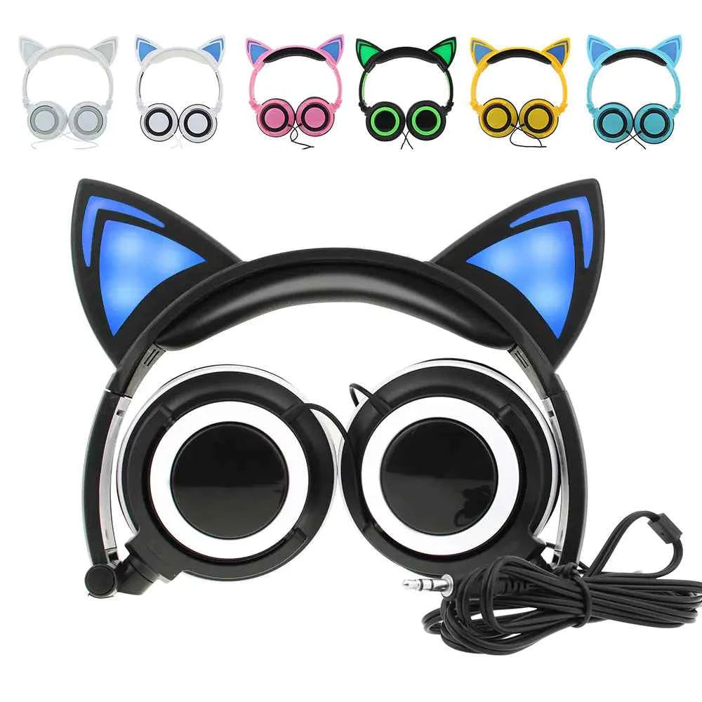 LED Cat Ear Headphones
