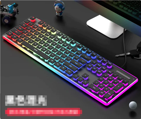 Ergonomic Mechanical Keyboard with RGB Backlight - Gizmocadia
