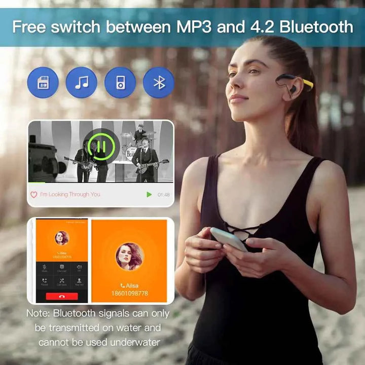 Tayogo MP8 Waterproof Bluetooth Swim Headphones