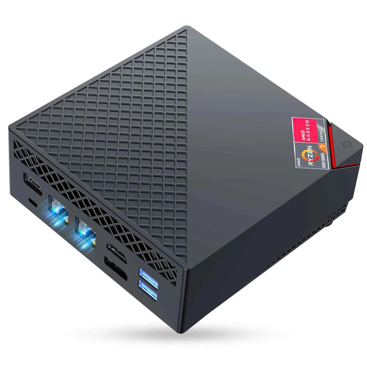 ACEMAGICIAN Mini Gaming PC AMD Ryzen 7 5800U Mini PC 16GB DDR4 512GB SSD Mini Computers (8C/16T up to 4.4GHz) Win 11 4K Triple Display Mini Desktop Computers Dual LAN 2.5G/BT5.2/WiFi 6/Dual Channel