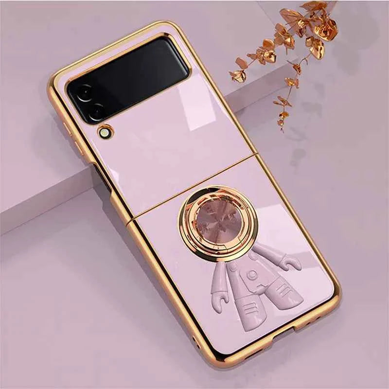 Samsung Galaxy Z Flip4 Electroplated Astronaut Case