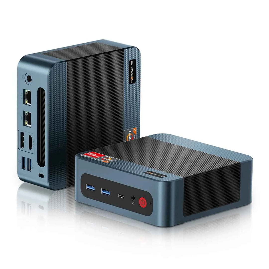 BOSGAME P3 Lite Mini PC with Windows 11 Pro AMD Ryzen 7 6800H(up to 4.7 GHz) Mini Computers 24GB DDR5 1TB PCIe 4.0 SSD Mini Desktop Computers USB 4.0+DP+HDMI/USB3.2/Wi-Fi6E/BT5.2 Micro Desktop PC